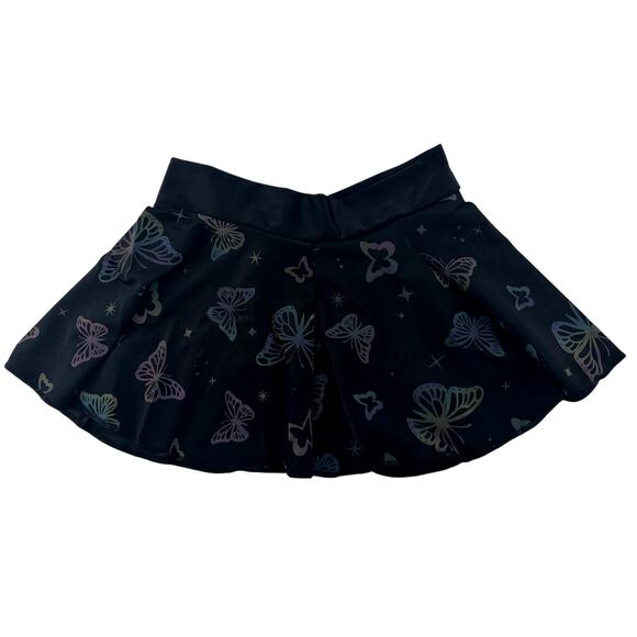 iHeartRaves Black Lucid Flight Rainbow Reflective Skirt Size XS - Picture 8 of 11